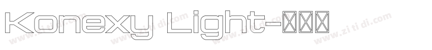 Konexy Light字体转换